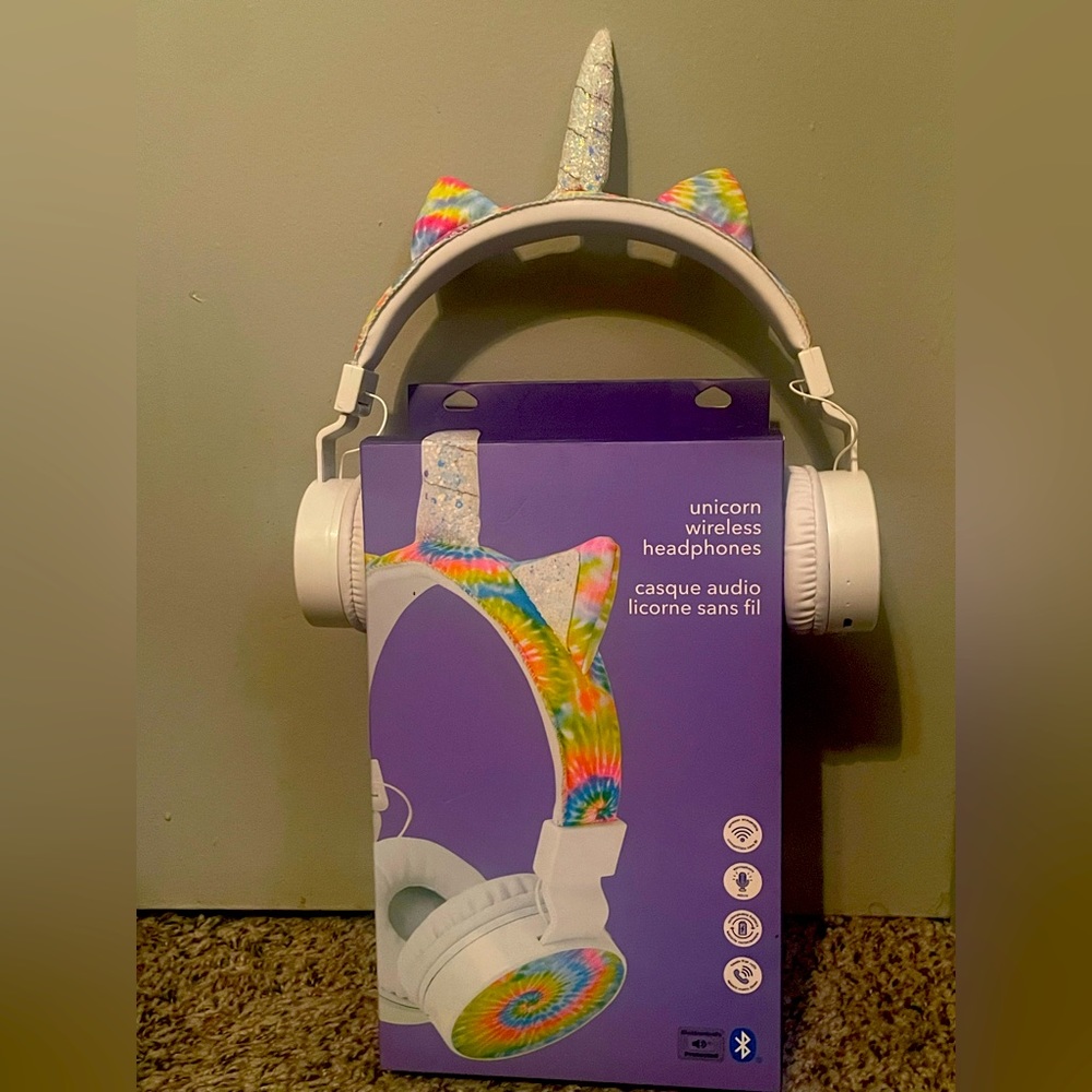 Wireless Bluetooth unicorn headphones